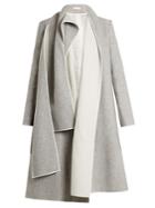 Carl Kapp Crayon Draped-front Wool-blend Coat