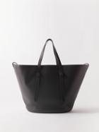 The Row - Jasper Leather Tote Bag - Womens - Black