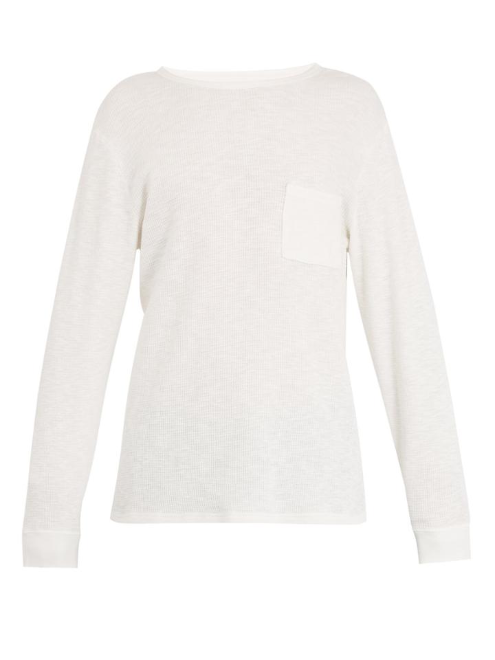 Saturdays Nyc James Waffle Cotton Long-sleeved T-shirt