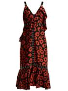 Proenza Schouler Floral-jacquard Ruffle-trimmed Dress