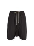 Rick Owens Patch-pocket Dropped-crotch Shell Shorts