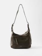 Isabel Marant - Niamey Leather Shoulder Bag - Womens - Black Silver