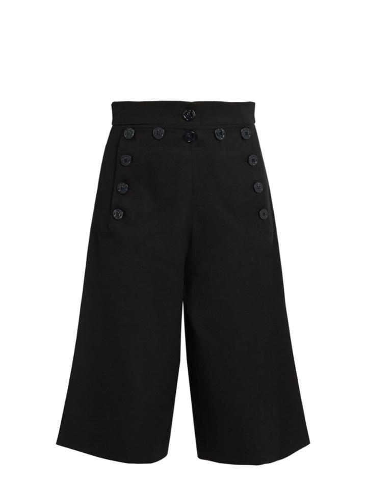 Chloé Long-length Wool And Cotton-blend Shorts