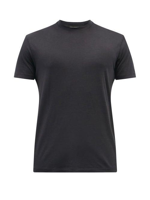 Mens Rtw Tom Ford - Lyocell And Cotton-blend Jersey T-shirt - Mens - Black