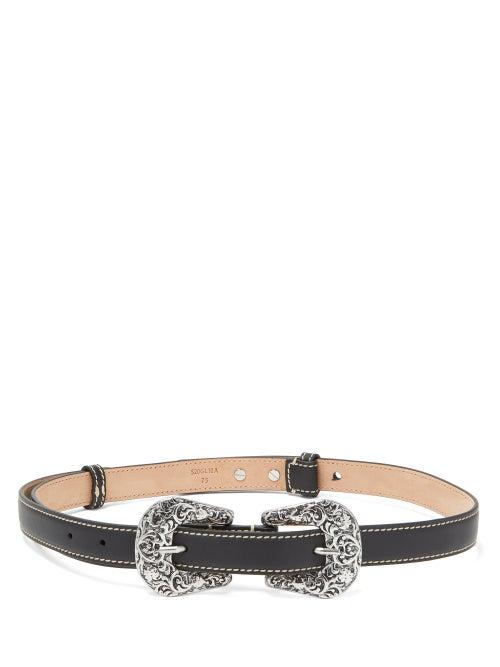 Matchesfashion.com Acne Studios - Audrey Leather Belt - Womens - Black