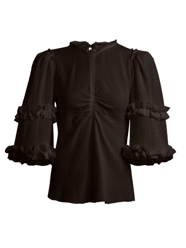 Isabel Marant Cleavon Ruffle-trimmed Top