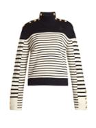 Jw Anderson Breton-stripe Roll-neck Sweater