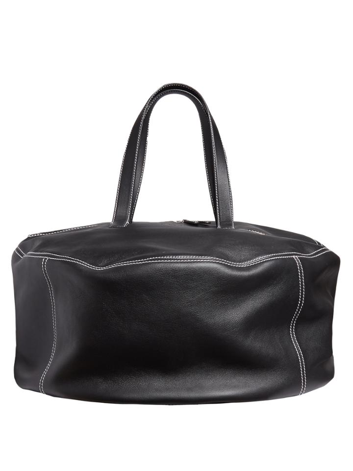 Balenciaga Air Hobo Contrast-stitch Leather Tote