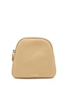 The Row - Circle Grained-leather Wallet - Womens - Tan