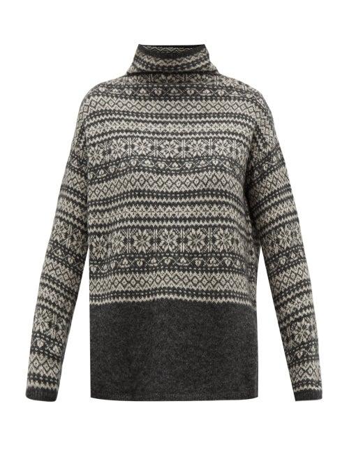 Matchesfashion.com S Max Mara - Agrume Sweater - Womens - Grey Multi