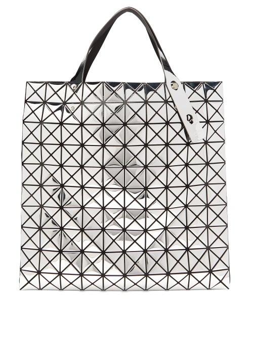 Matchesfashion.com Bao Bao Issey Miyake - Platinum Large Metallic Pvc Tote Bag - Womens - Silver