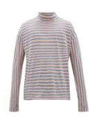 Matchesfashion.com Marni - Striped Wool Blend Roll Neck Top - Mens - Multi
