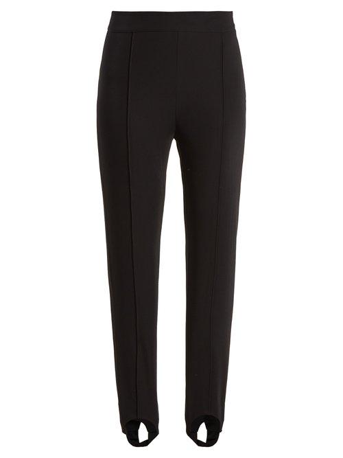 Matchesfashion.com Acne Studios - Tecia Stirrup Hem Twill Trousers - Womens - Navy