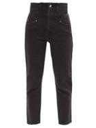 Matchesfashion.com Isabel Marant - Dilianesr High-rise Cropped Slim-leg Jeans - Womens - Black