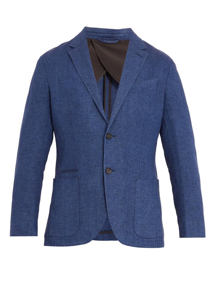 Ermenegildo Zegna Single-breasted Linen Blazer