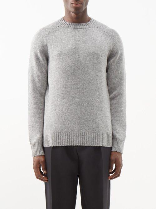 Gabriela Hearst - Daniel Raglan-sleeve Cashmere Sweater - Mens - Grey