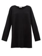Matchesfashion.com The Row - Damian Scoop Neck Wool Blend Sweater - Womens - Black