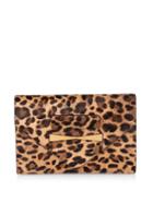 Alexander Mcqueen Calf-hair And Leather Envelope Clutch
