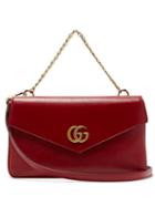 Matchesfashion.com Gucci - Thiara Gg Leather Shoulder Bag - Womens - Black Red