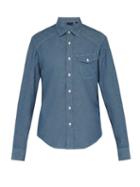 Matchesfashion.com Belstaff - Steadway Chambray Shirt - Mens - Blue