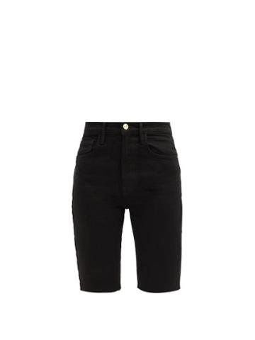 Matchesfashion.com Frame - Le Vintage Denim Bermuda Shorts - Womens - Black