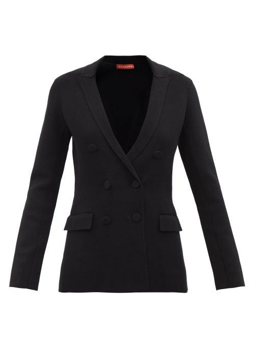 Altuzarra - Indi Double-breasted Jersey Jacket - Womens - Black