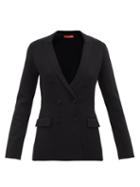 Altuzarra - Indi Double-breasted Jersey Jacket - Womens - Black