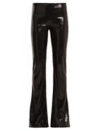 Matchesfashion.com Galvan - Galaxy Sequin Flared Trousers - Womens - Black