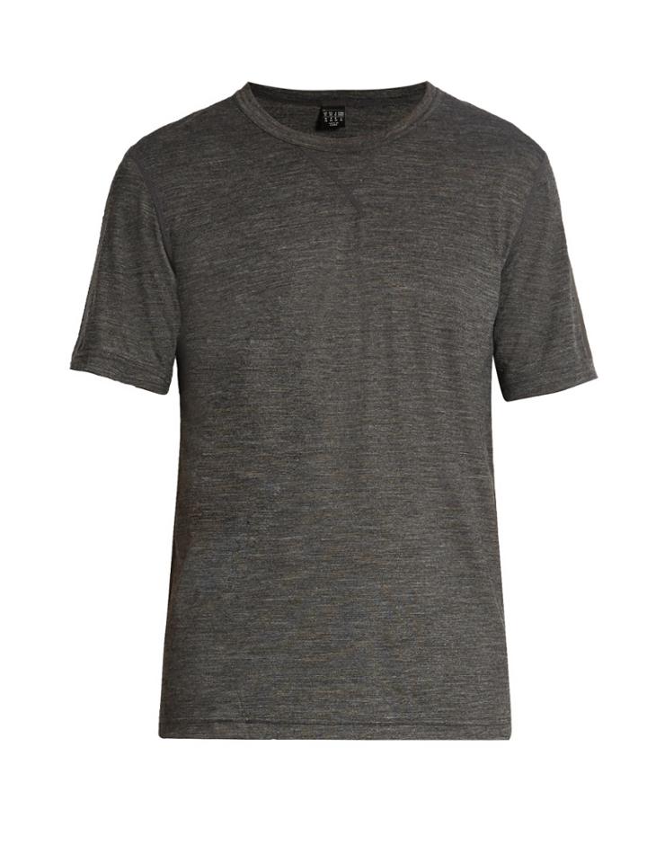 Adidas By Day One Crew-neck Wool-blend T-shirt