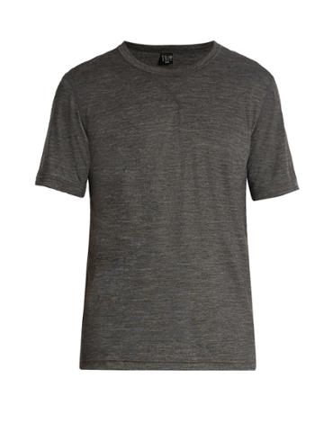 Adidas By Day One Crew-neck Wool-blend T-shirt