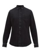Matchesfashion.com Schnayderman's - Stonewashed Cotton Denim Shirt - Mens - Black