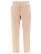 Skin - Tawny Silk-blend Pyjama Trousers - Womens - Gold