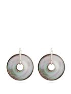Matchesfashion.com Vanda Jacintho - Saturn Paua Shell Earrings - Womens - Grey