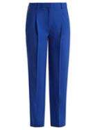 Diane Von Furstenberg Mid-rise Straight-leg Wool-blend Trousers