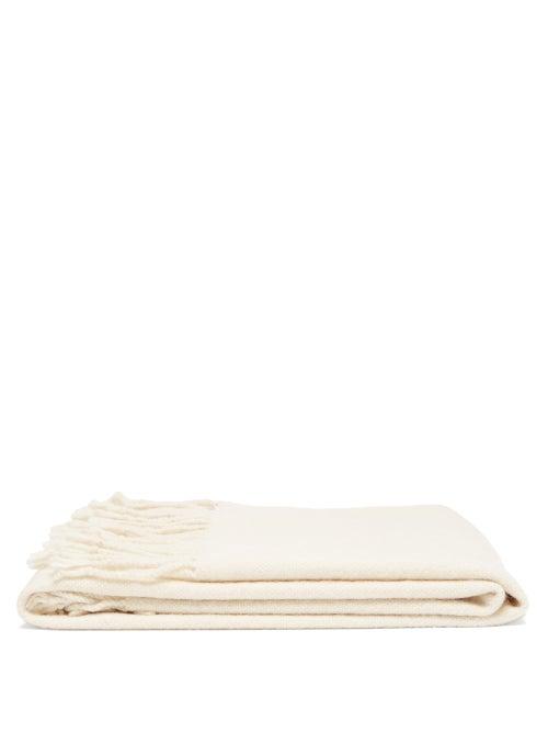 Matchesfashion.com Lauren Manoogian - Tasselled Alpaca-blend Blanket - Cream