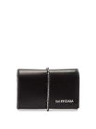 Matchesfashion.com Balenciaga - Logo Elasticated Band Leather Cardholder - Mens - Black
