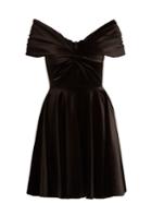 Emilio De La Morena Off-the-shoulder Velvet Dress