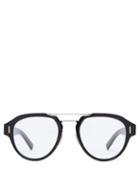 Matchesfashion.com Dior Homme Sunglasses - Fraction 5 Acetate Aviator Glasses - Mens - Black