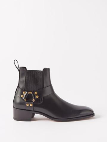 Tom Ford - Leather Ankle Boots - Mens - Black