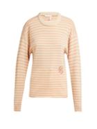 Matchesfashion.com Chlo - Intarsia Striped Cashmere Sweater - Womens - Pink Stripe