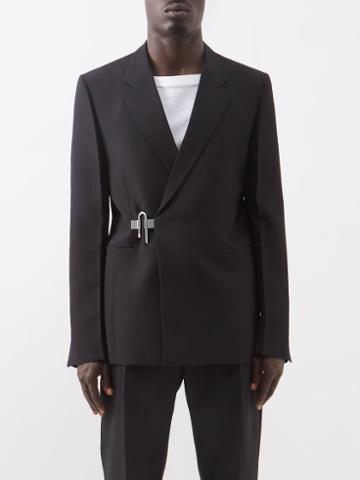 Givenchy - U-lock Wool-twill Suit Jacket - Mens - Black