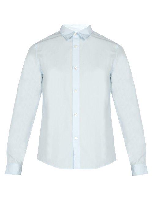 Matchesfashion.com A.p.c. - Cotton Poplin Shirt - Mens - Blue
