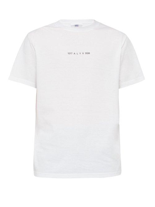 Matchesfashion.com 1017 Alyx 9sm - Logo Printed Cotton T Shirt - Mens - White