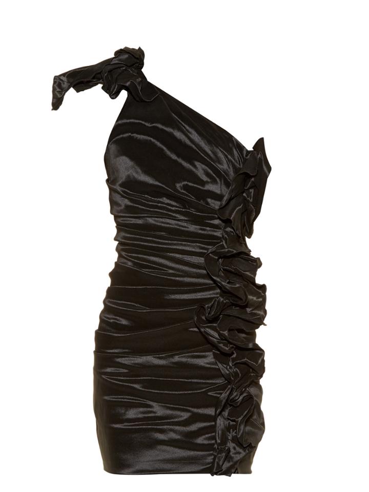 Isabel Marant Nyree One-shoulder Ruched Mini Dress