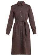 Matchesfashion.com A.p.c. - Coco Striped Cotton Jersey Dress - Womens - Burgundy Multi