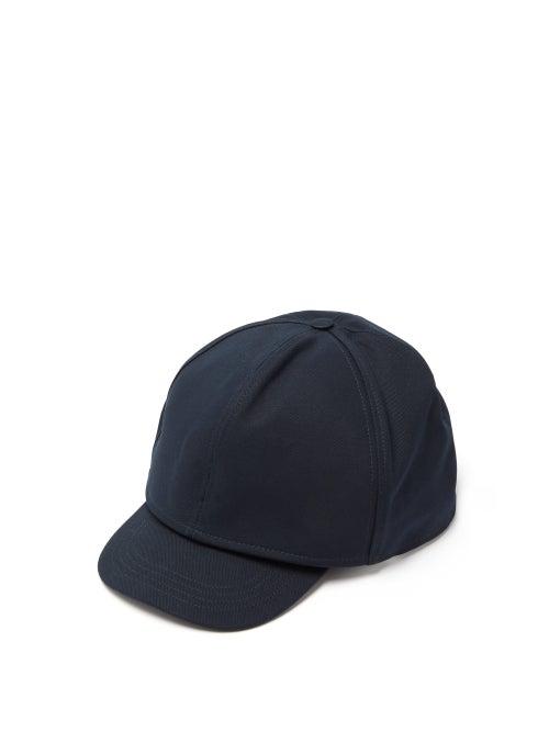Matchesfashion.com Raf Simons - Doubled Cotton Cap - Mens - Dark Navy