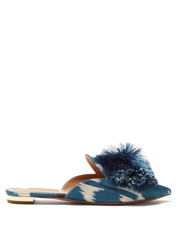 Aquazzura Powder Puff Backless Flats