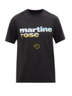 Martine Rose - Logo-print Cotton-jersey T-shirt - Mens - Black