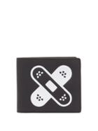 Matchesfashion.com Maison Margiela - Four Stitch Logo Patch Leather Wallet - Mens - Black White