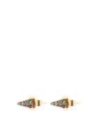 Noor Fares Diamond, Sapphire, Ruby & Yellow-gold Earrings